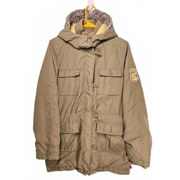 Roxy Women's Olive Green Parka Jacket with Cozy Hood Size Medium - Picture 1 of 12